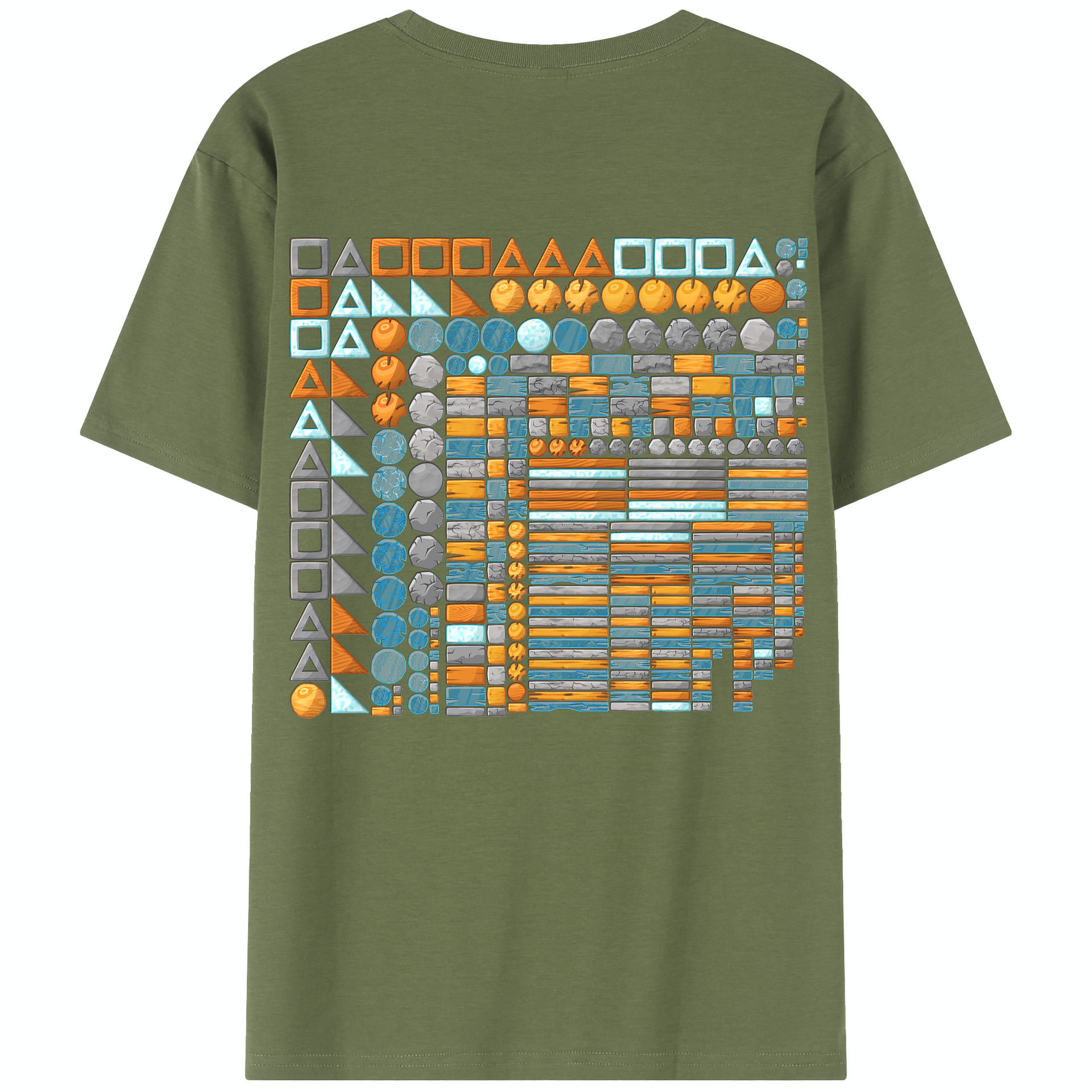 （画像用） Angry Birds アングリーバード 綿100％半袖Tシャツ（背面プリント）